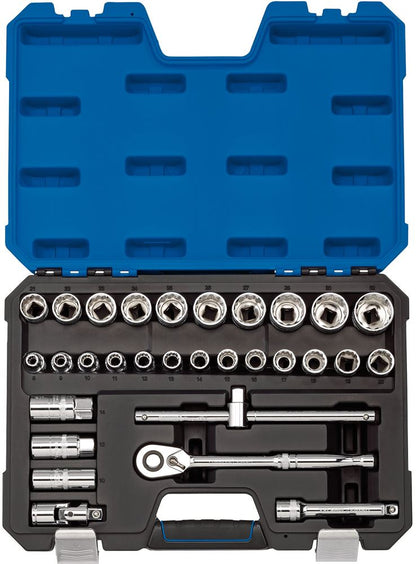 Draper 1/2 SQ.DR 30PC SOCKET SET 16466 1/2 Sq. Dr. Metric Socket Set (30 Piece)
