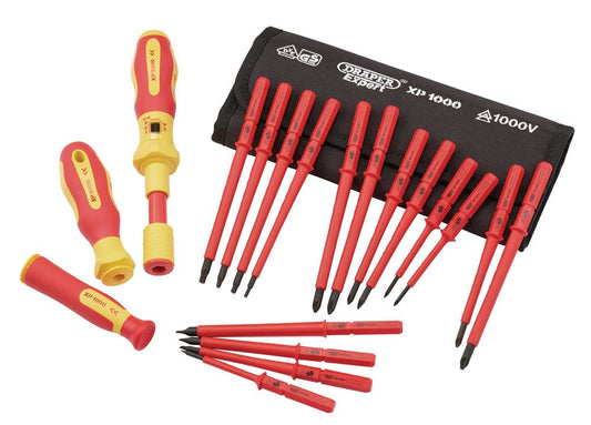 Draper XP1000 19PC TORQ VDE SD SET 81762 81762 VDE Interchangeable Torque Screwdriver Set (19 Piece)