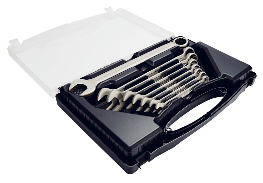 44019 Elora Long Metric Stainless Steel Combination Spanner Set (8 Piece) MS-8 Spanner/Wrench Metric Spanner Sets Professional Trade DIY Workshop Ga