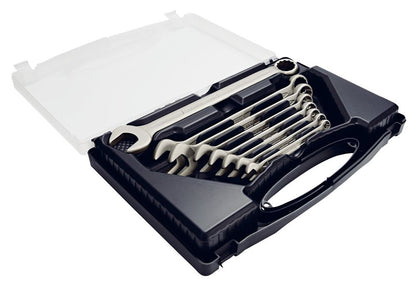 44019 Elora Long Metric Stainless Steel Combination Spanner Set (8 Piece) MS-8 Spanner/Wrench Metric Spanner Sets Professional Trade DIY Workshop Ga