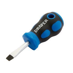 Draper 6 X 38MM PLAIN SLOT S/DRIVER 48921 Soft Grip Plain Slot Screwdrivers