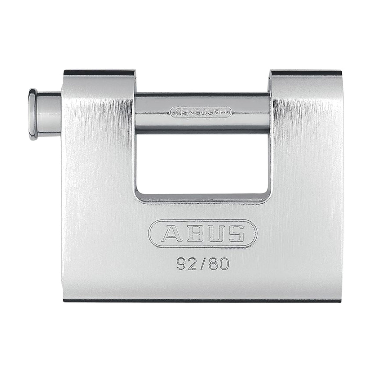 ABUS 20072 92/80mm Monoblock Brass Body Shutter Padlock