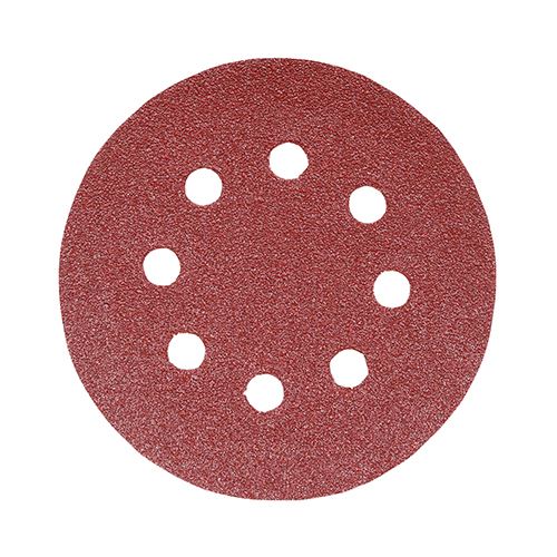 TIMCO Orbital Sanding Discs P120 125mm Red Pack 5