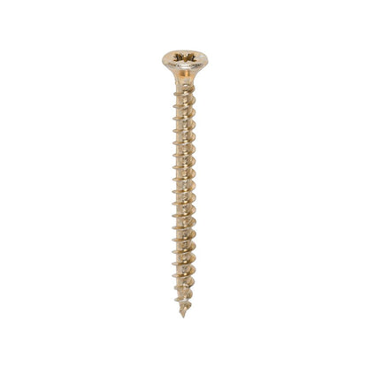 TIMCO Solo Woodscrew PZ2 CSK ZYP 3.5 x 40 Gold Pack 200