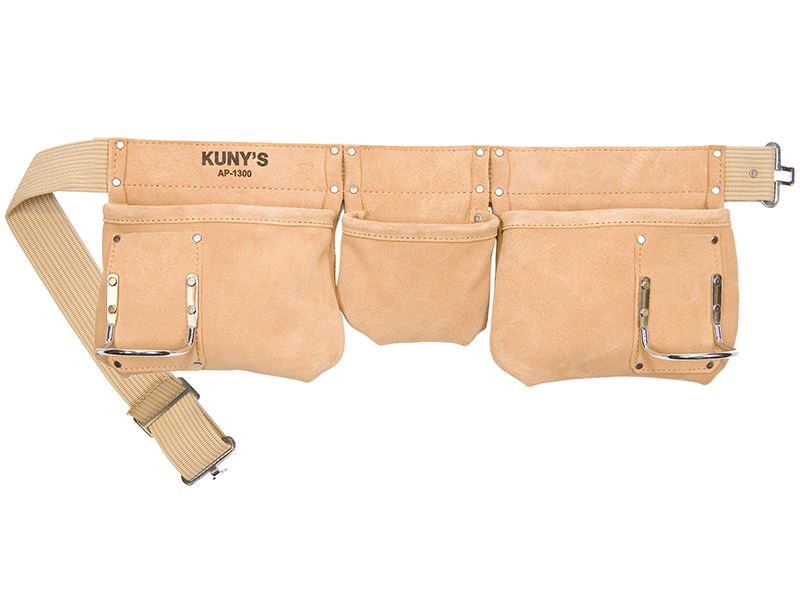 Kuny's AP1300 AP-1300 Carpenter's Apron 5 Pocket Suede Leather