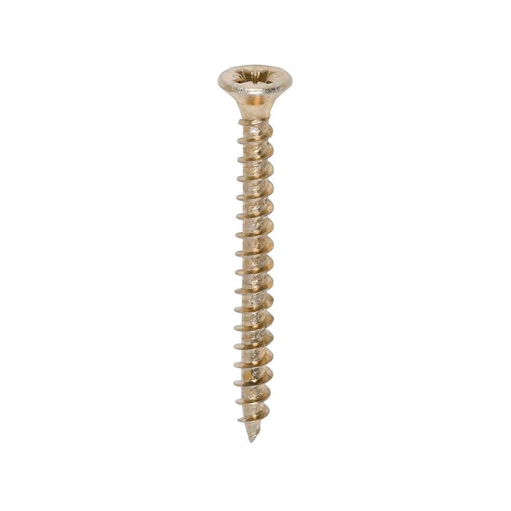 TIMCO Solo Woodscrew PZ2 CSK ZYP 4.5 x 45 Gold Pack 200