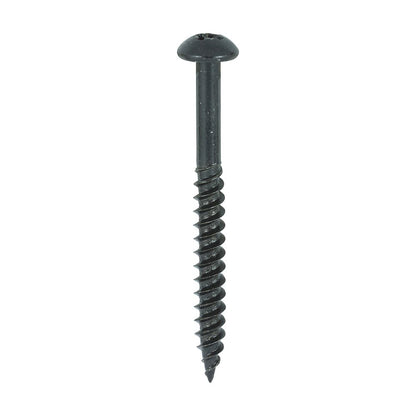 TIMCO Blackjax Screw PZ2 RND Black 10 x 2 Black Pack 200