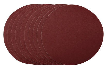 Draper 180MM SANDING DISC 120G 56180 56180 Sanding Discs, 180mm, Hook & Loop (Pack of 10)