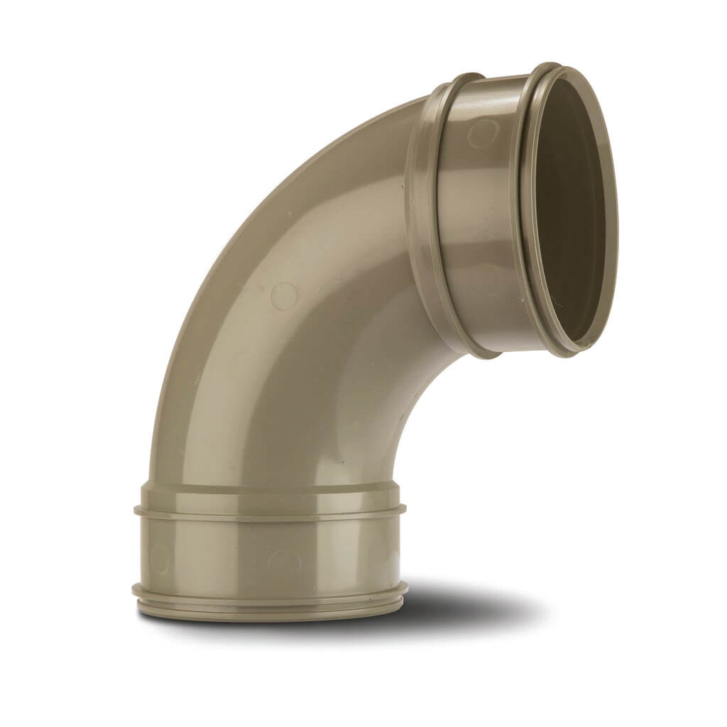 S2000 BEND (2XSOCKET);4" SOIL/110MM 92.5DEG S/G