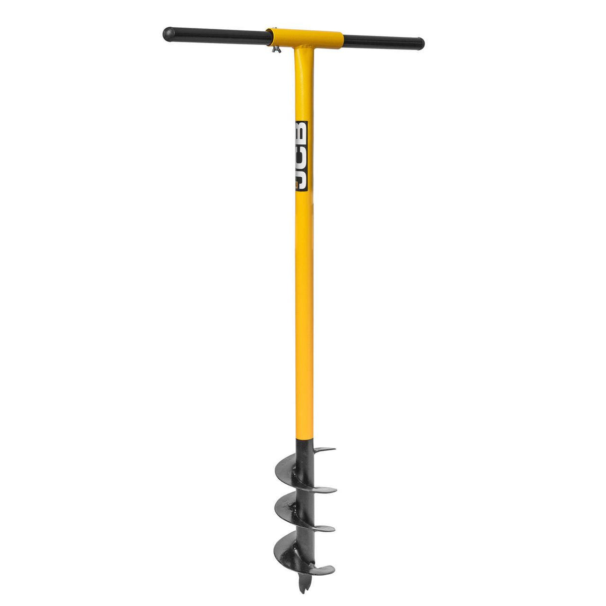 JCB JCB04AUG Post Hole Auger 100mm 4in Heavy Duty Steel Fence Post Hole Professional Fence Post Auger Hole Borer