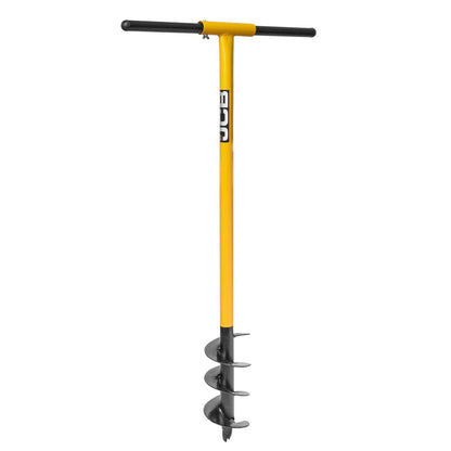 JCB JCB04AUG Post Hole Auger 100mm 4in Heavy Duty Steel Fence Post Hole Professional Fence Post Auger Hole Borer