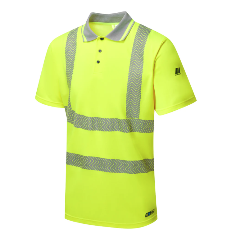Pulsar Hi Vis Short Sleeve Polo Shirt Yellow sz M High Visibility Workwear
