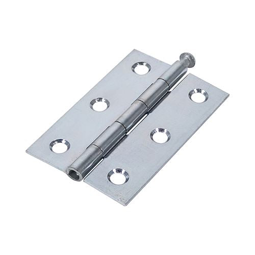 TIMCO Butt Hinge Loose Pin Zinc 75 x 50 Silver Pack 2