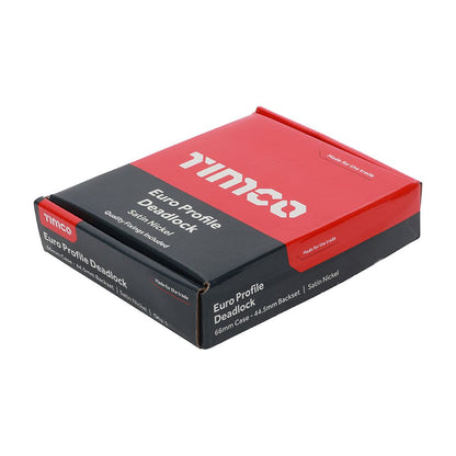 TIMCO Euro Deadlock Sat. Nickel 66mm Pack 1