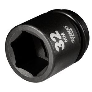 Draper 32MM IMPACT SOCKET 3/4DR 28743 HI-TORQÂ® Metric Impact Sockets, 3/4" Sq. Dr.