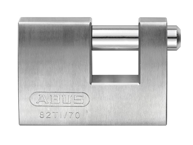 ABUS 24670 82TI/70mm TITALIUM� Shutter Padlock Carded
