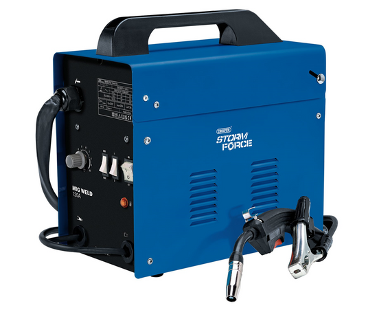 Draper 230V/120A TURBO MIG WELDER 70051 70051 Draper Storm ForceÂ® Gasless 120A MIG Welder