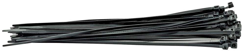 Draper 4.8X300MM CABLE TIE 100 BLACK 70397 Cable Ties (Pack of 100)