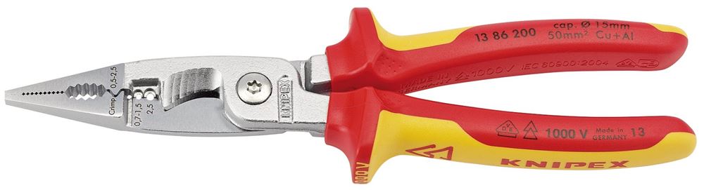 Draper ELECTRICAL INSTALLATION PLIERS 31460 VDE Electricians Universal Installation Pliers