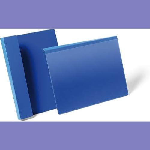 Durable Hanging Ticket Holder Document Pouch A4 Blue Pack of 50 | Durable Document Pouch for Office, Warehouse and Workplace Use