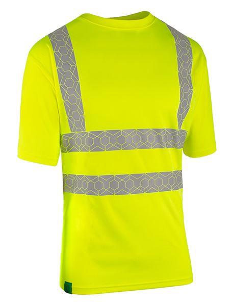 BEESWIFT ENVIROWEAR HI-VIS RECYCLABLE T-SHIRT SATURN YELLOW L