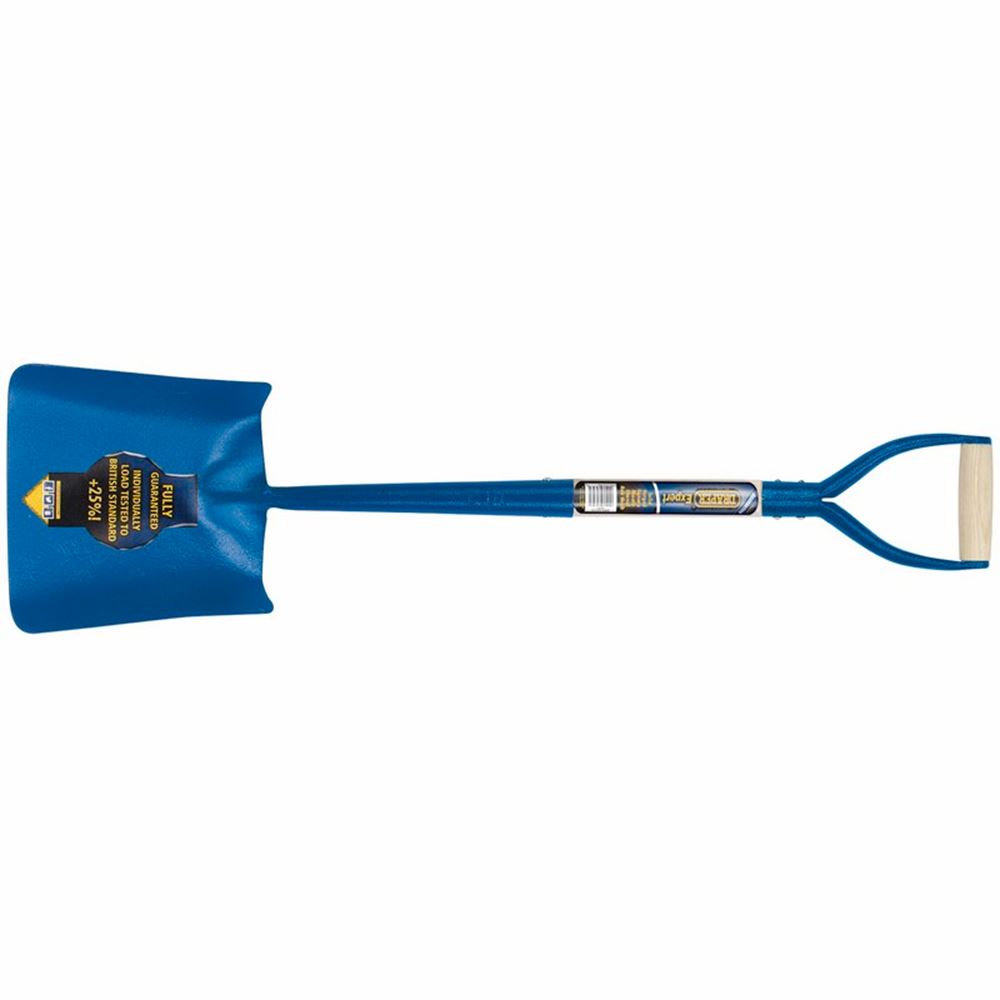 Draper WOODEN MYD SQUARE MOUTH SHOVEL 52956 Solid Forged Square Mouth Shovel with Ash Shaft