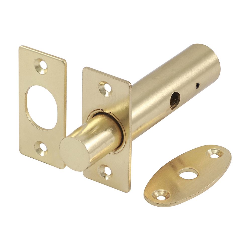 TIMCO Door Rack Bolt E Brass 60mm Pack 2
