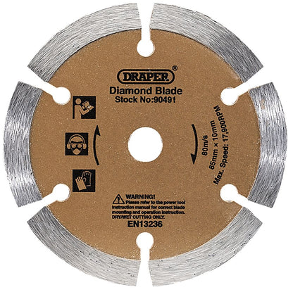 DRAPER 90491 - Segmented Diamond Blade (85mm)