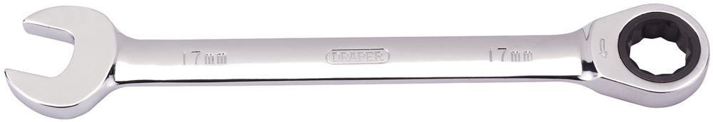 Draper 17.0MM RATCHETING SPANNER 31014 Draper HI-TORQÂ® Metric Ratcheting Combination Spanners