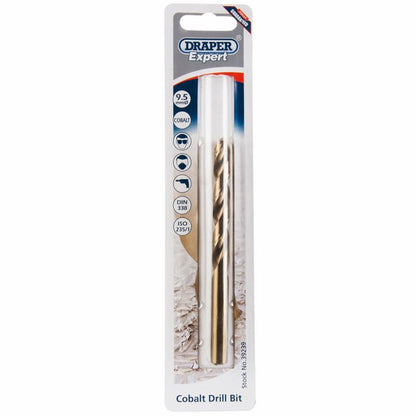 Draper 9.5MM COBALT TWIST DRILL 39239 Metric HSS Cobalt Drill Bits