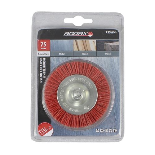 TIMCO Drill Nylon Wheel Brush 75mm Pack 1