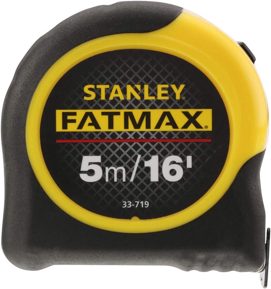 Stanley 0-33-719 FatMax BladeArmor Tape Measure 5m x 32mm Heavy Duty Professional Measuring Tape with Blade Protection and Locking Mechanism