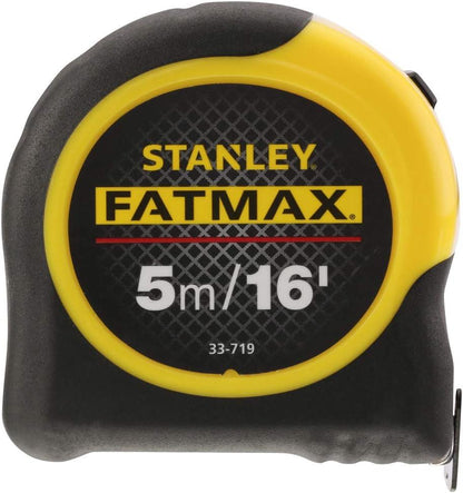 Stanley 0-33-719 FatMax BladeArmor Tape Measure 5m x 32mm Heavy Duty Professional Measuring Tape with Blade Protection and Locking Mechanism