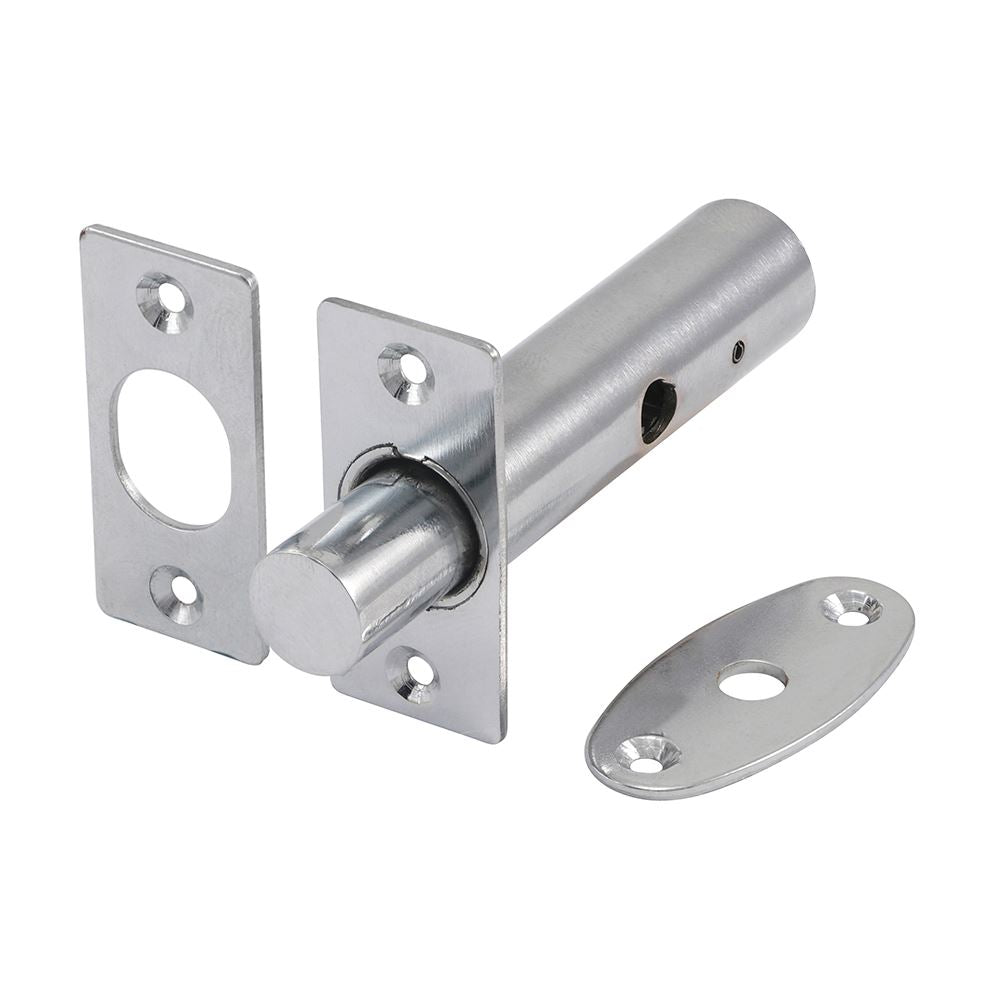TIMCO Door Rack Bolt Pol. Chrome 60mm Pack 2