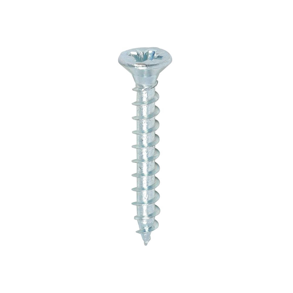 TIMCO Solo Woodscrew PZ2 CSK Zinc 3.5 x 25 Silver Pack 200