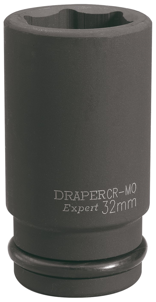 Draper 32MM IMP.DEEP SCKET 3/4DR 71924 3/4" Sq. Dr. Draper Expert HI-TORQÂ® Metric Deep Impact Sockets