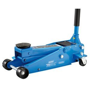 Draper 3T HD TROLLEY JACK TWIN PISTON 16407 Heavy Duty Trolley Jack with Twin Pistons, 3 Tonne