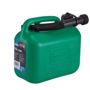 Draper PLASTIC FUEL CAN - 5L - GREEN 09052 Plastic Fuel Can, 5L