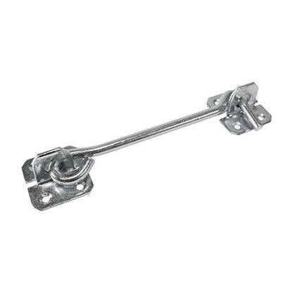 TIMCO Wire Pattern Cabin Hooks Black or Zinc 4in to 12in Carbon Steel Door and Gate Hold Open Fittings 1 Pack - Fixings Not Included