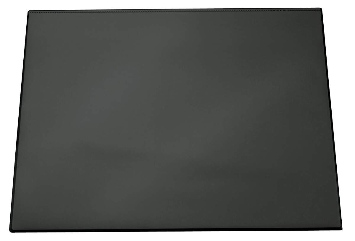 Durable Clear Overlay Non-Slip Desk Mat Notes Protector Pad | 65x52 cm | Black