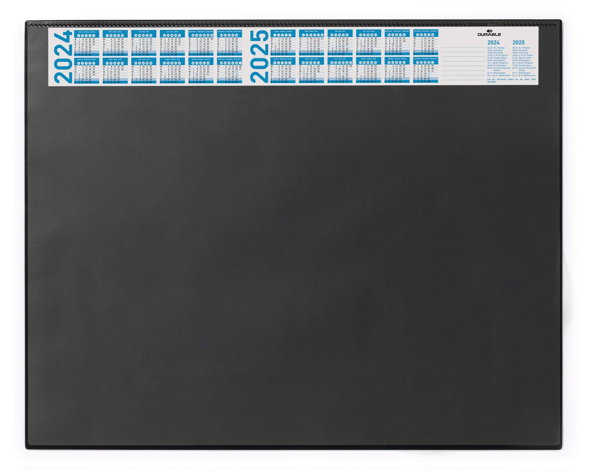 Durable Clear Overlay Calander PC Desk Pad Protector Mat | 65x52 cm