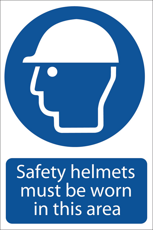 Draper SAFETY HELMET SIGN 72053 Safety Helmet' Mandatory Sign