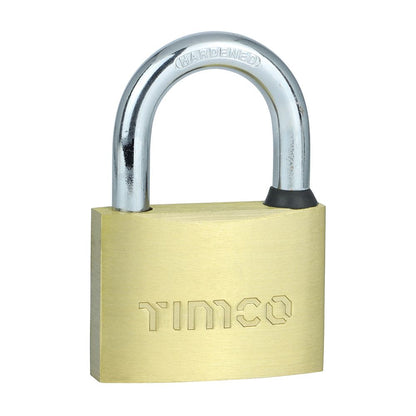 TIMCO Brass Padlock 60mm Pack 1