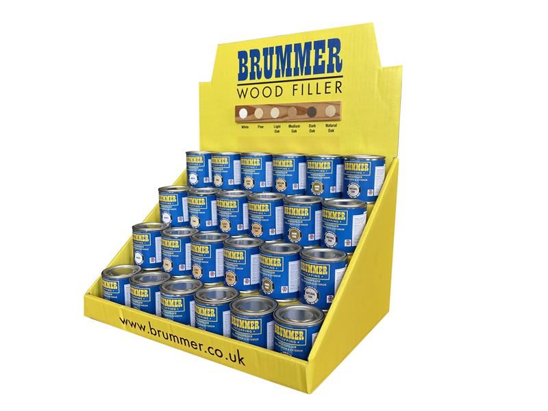 BRU Wood Filler Counter Display Unit