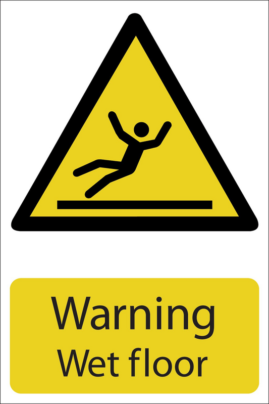 Draper WARNING WET FLOOR SIGN 72439 Warning Wet Floor' Hazard Sign