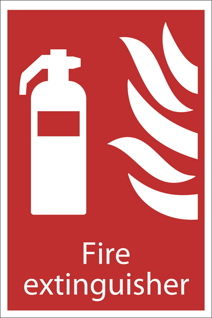 Draper FIRE EXTINGUISHER SIGN V1 72442 Fire Extinguisher' Fire Equipment Sign