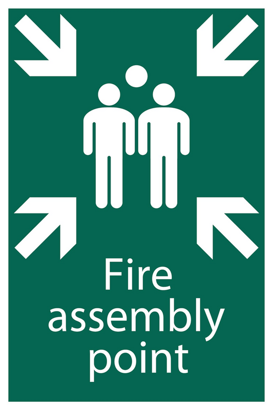 Draper FIRE ASSEMBLY POINT SIGN 72463 Safe Condition Signs