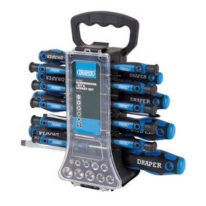 Draper 49PC S.DRIVER & BIT SET 20721 20721 Screwdriver, Socket and Bit Set (49 Piece)