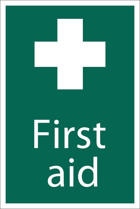 Draper FIRST AID SIGN LARGE 72534 Safe Condition Signs