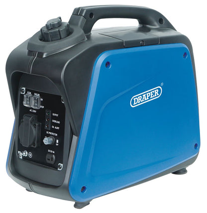 Draper 1000W INVERTER GEN (1100W MAX) 95196 95196 Petrol Inverter Generator, 1000W